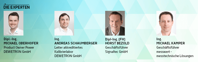 Die Vortragenden bei der DEWETRON Messtechnik Tagung 2018 Die Vortragenden bei der DEWETRON Messtechnik Tagung 2018
