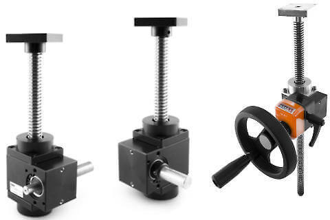 Spindelhubgetriebe und Set mit Anzeige und Handrad Spindelhubgetriebe und Set mit Anzeige und Handrad